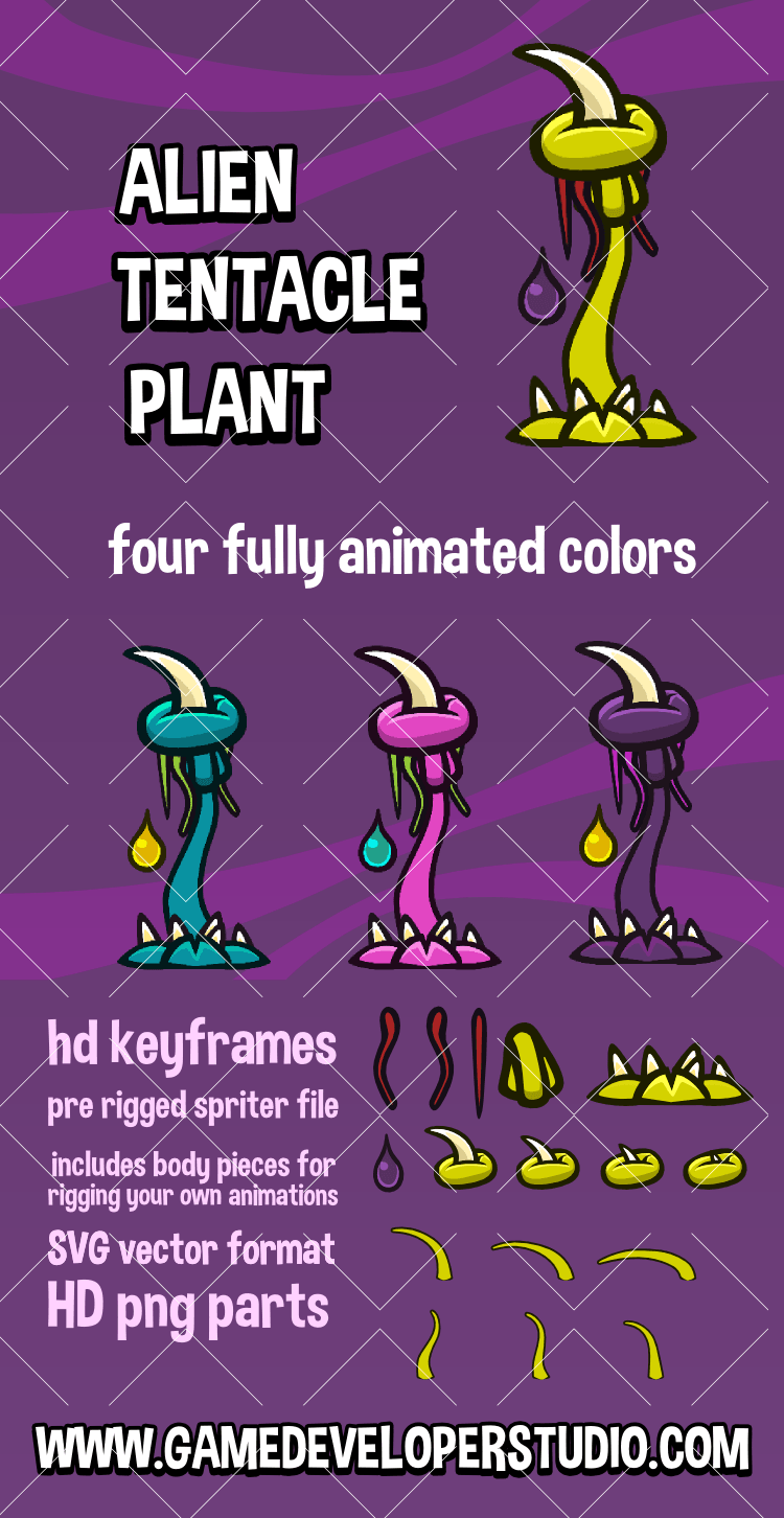 Alien tentacle plant
