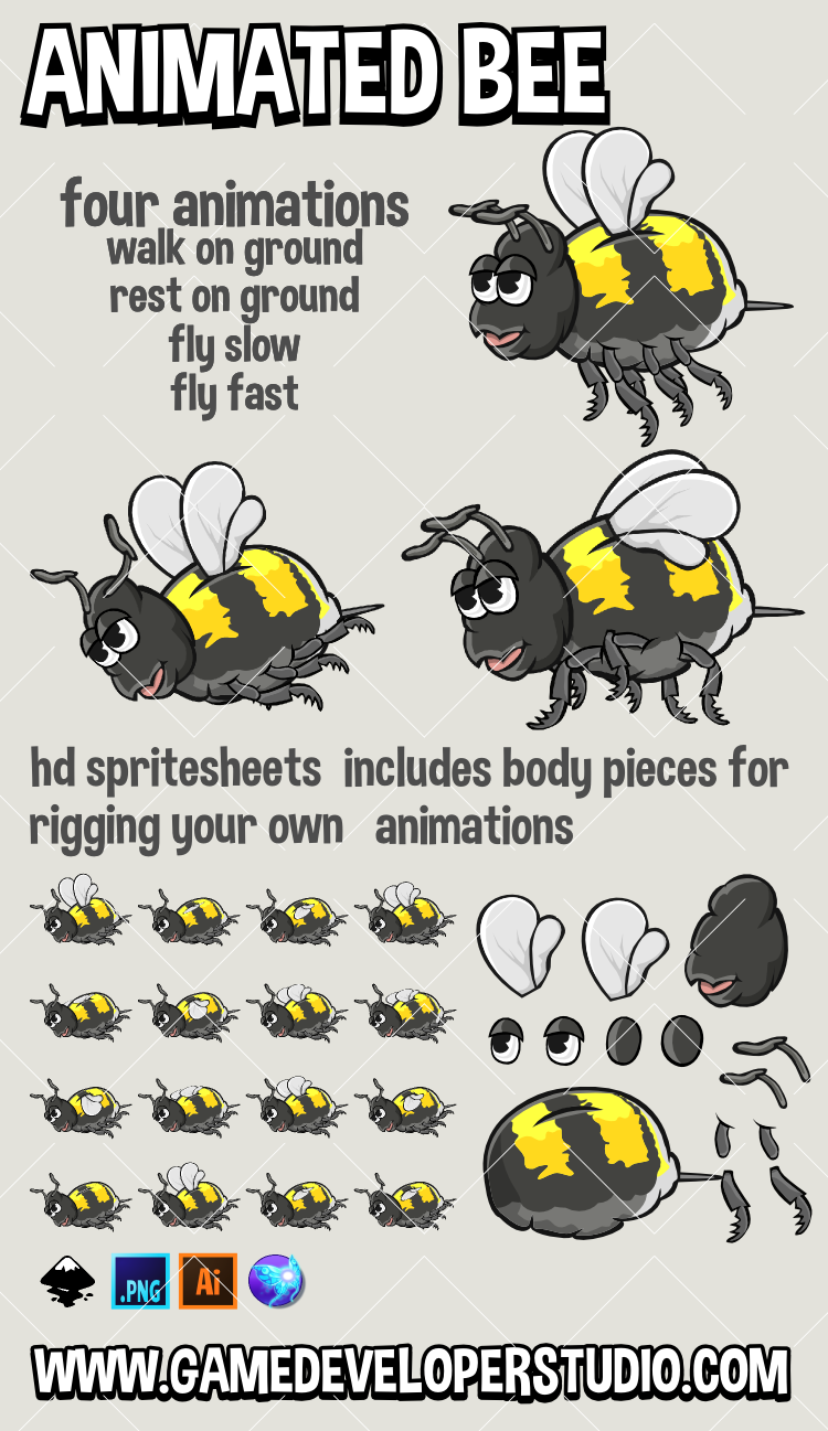 Animated bee