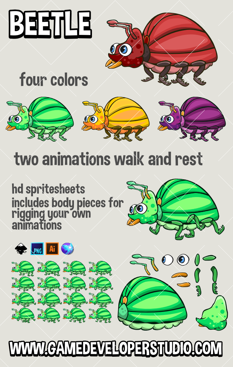 Animated beetle 