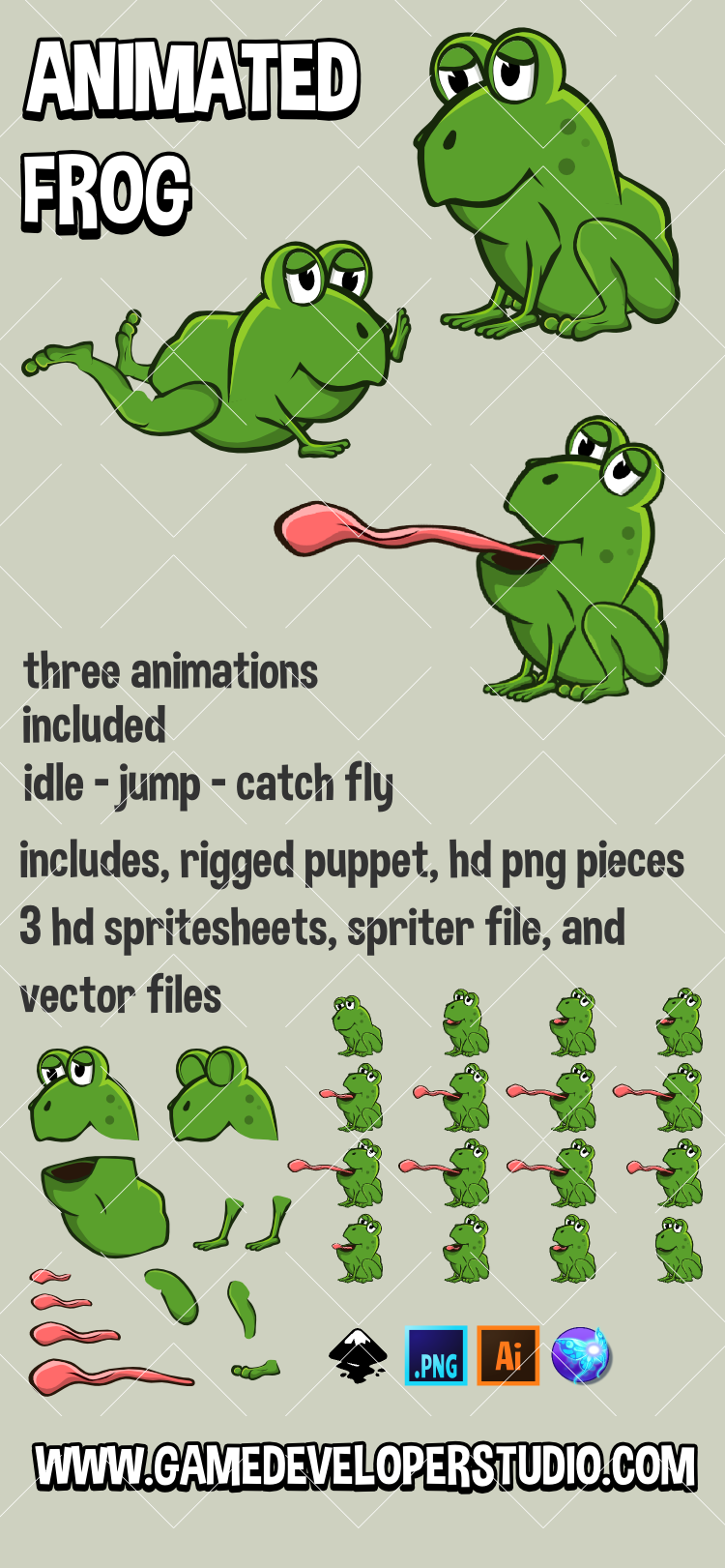 Animated frog