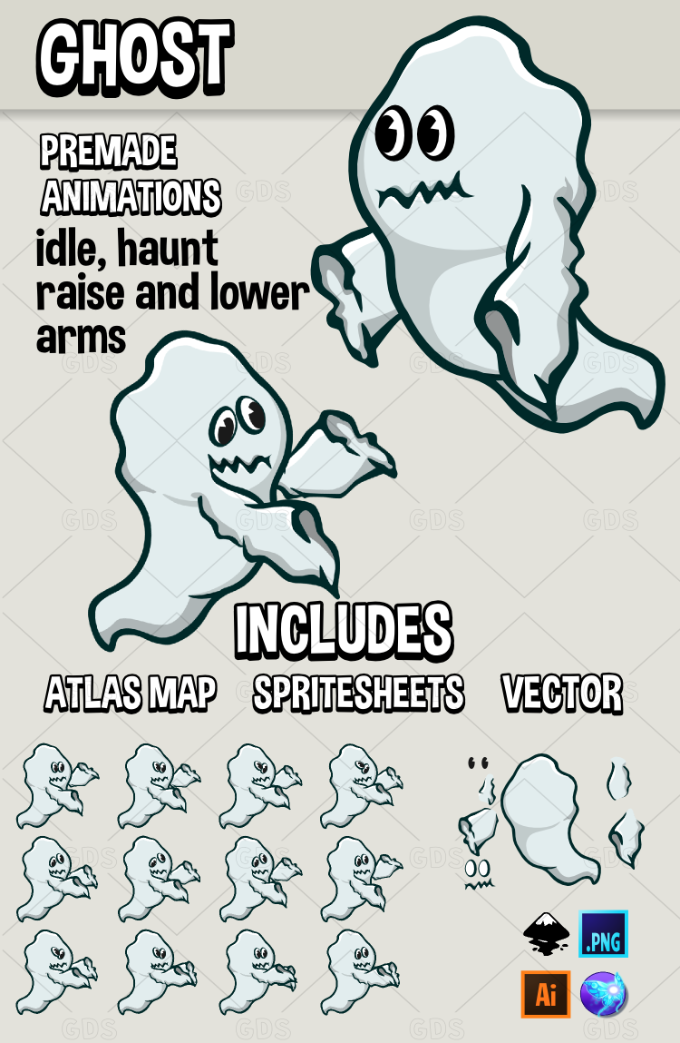 Animated ghost sprite