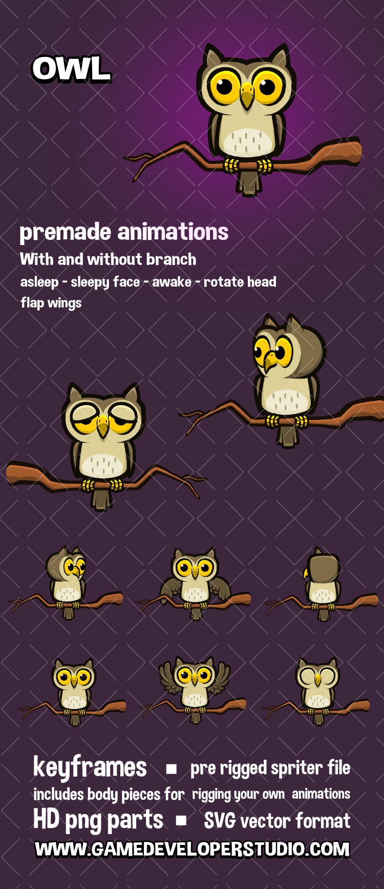 Animated owl