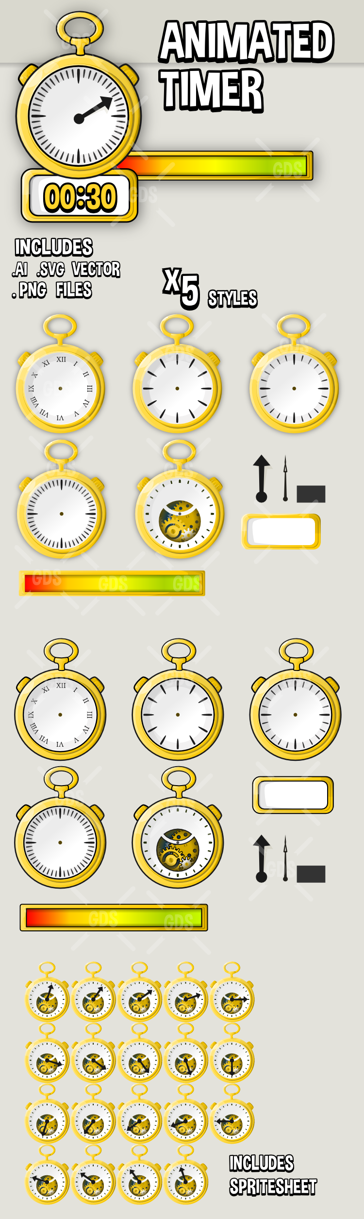 Animated timer