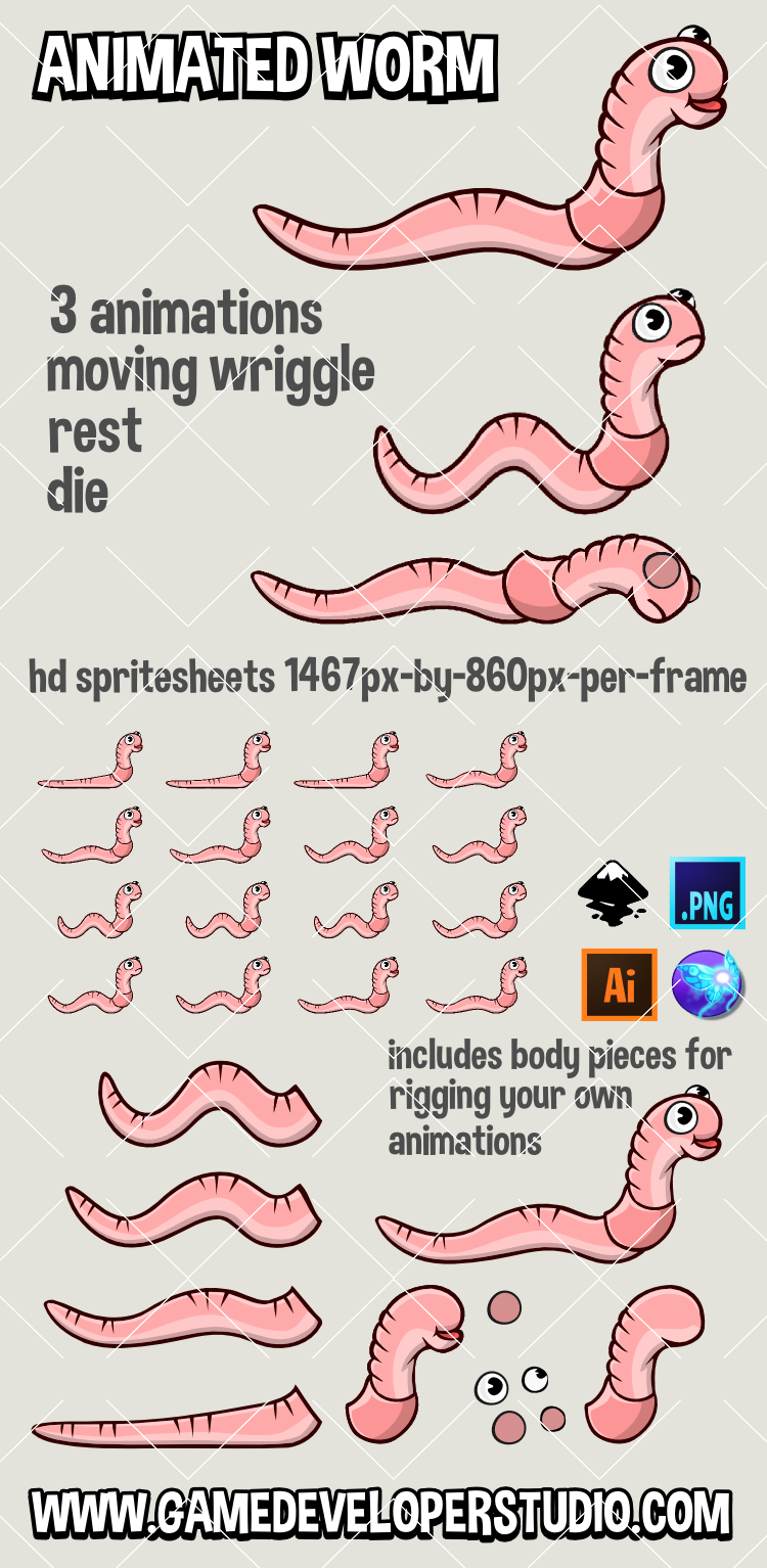 Animated worm