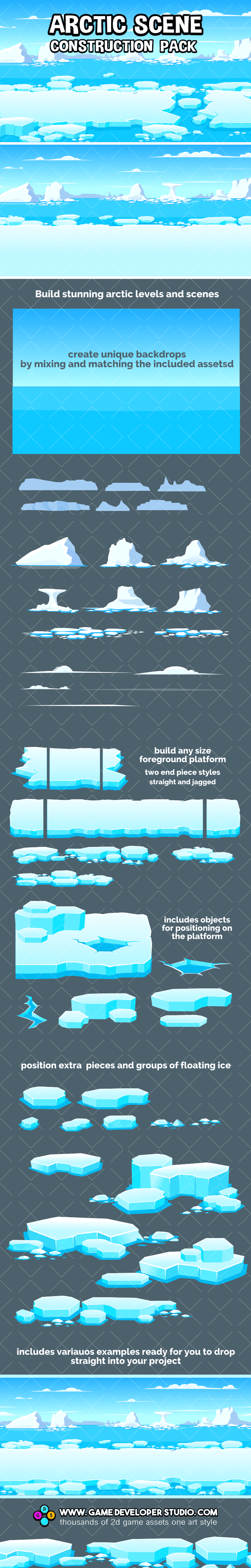 Arctic scene construction kit