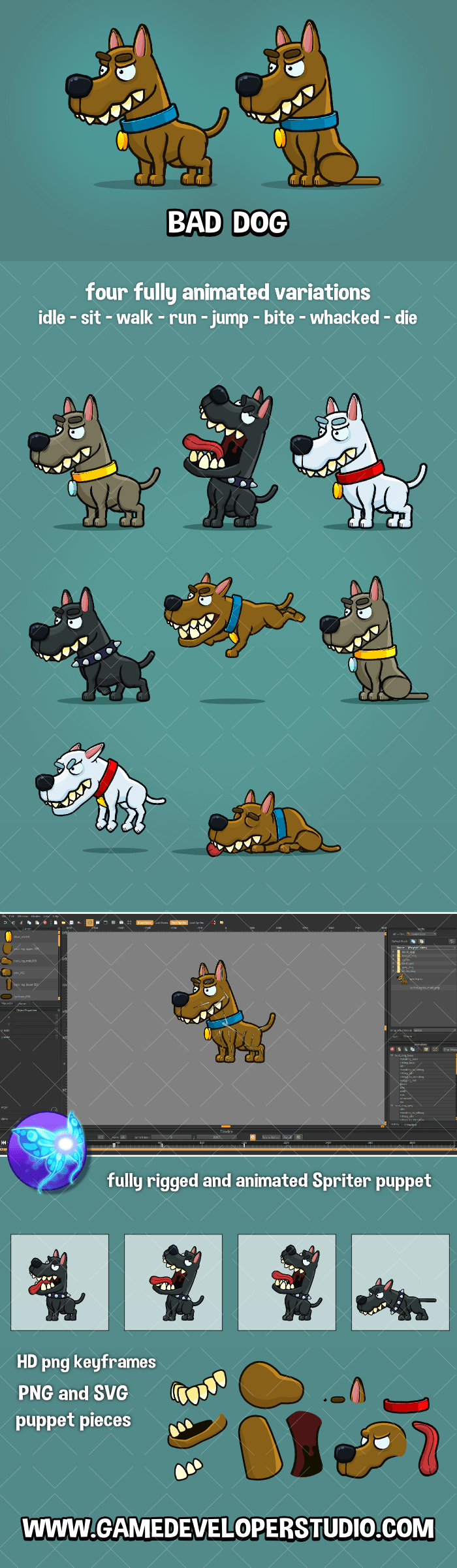 Bad dog game sprite 