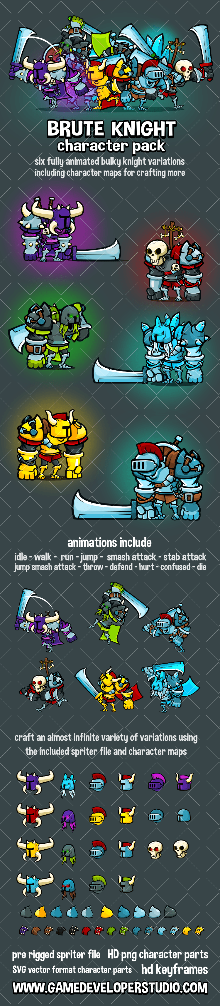 Brute knight character pack