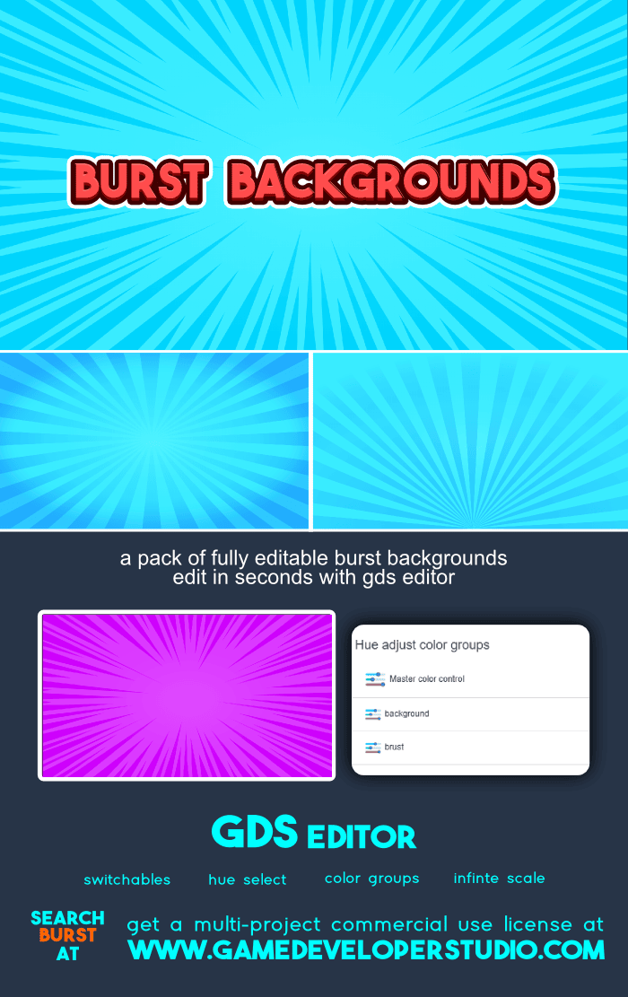 Burst backgrounds