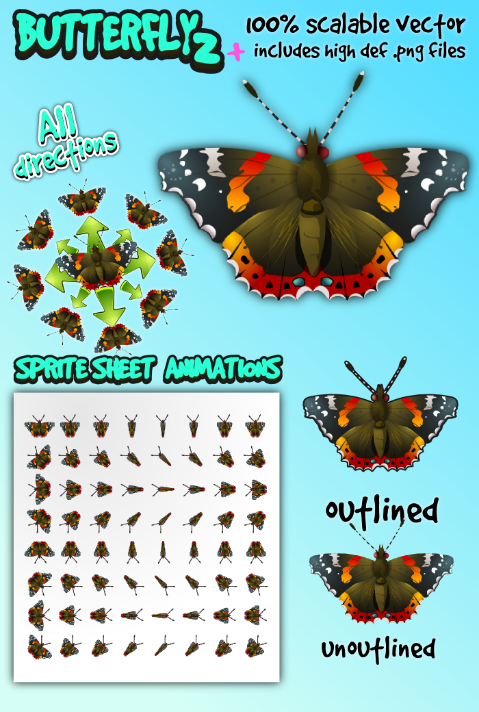 Butterfly sprite 2