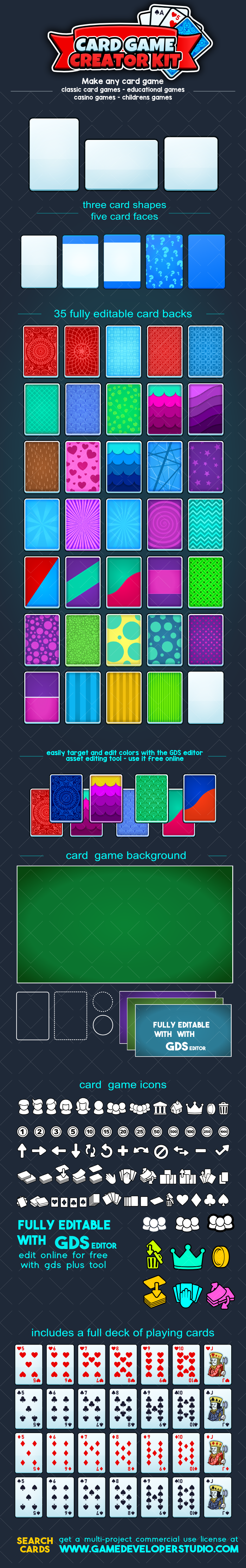 Card game creator mega kit