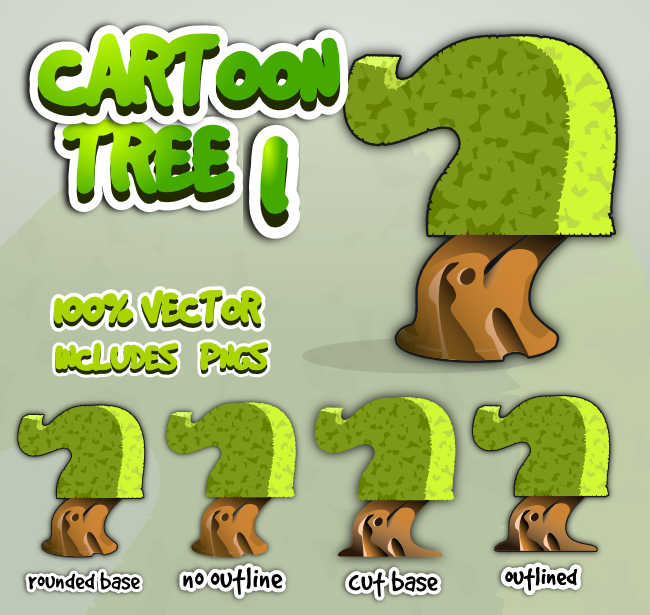 Cartoon tree 1