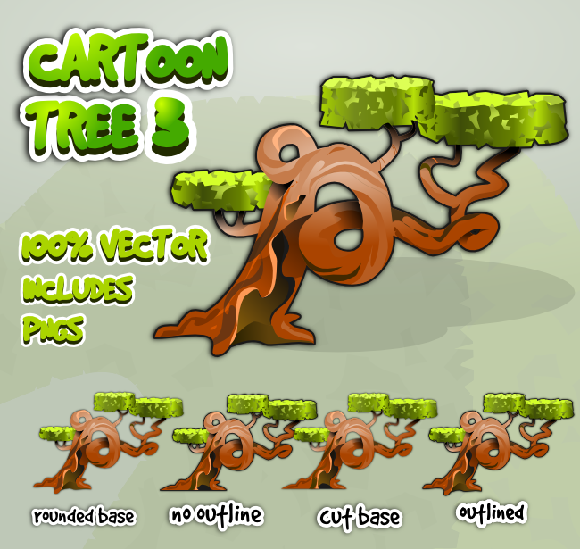 Cartoon tree 3