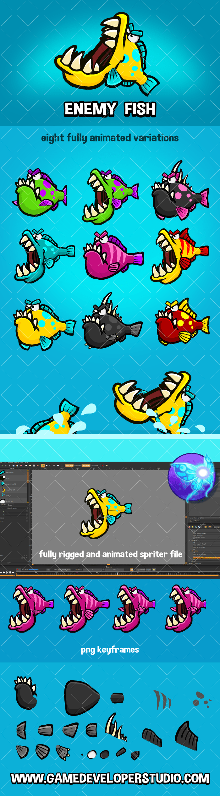 Enemy fish pack