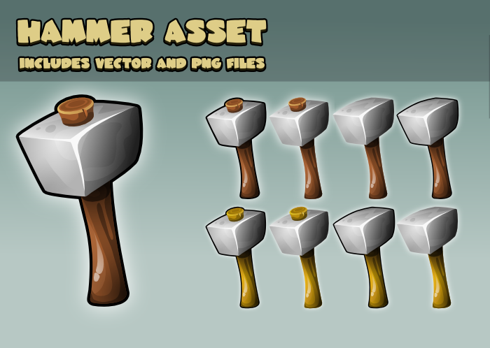 Hammer game asset