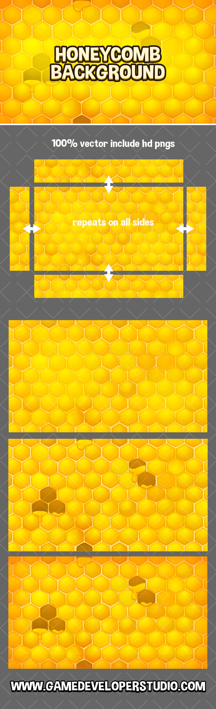 Honeycomb repeating background