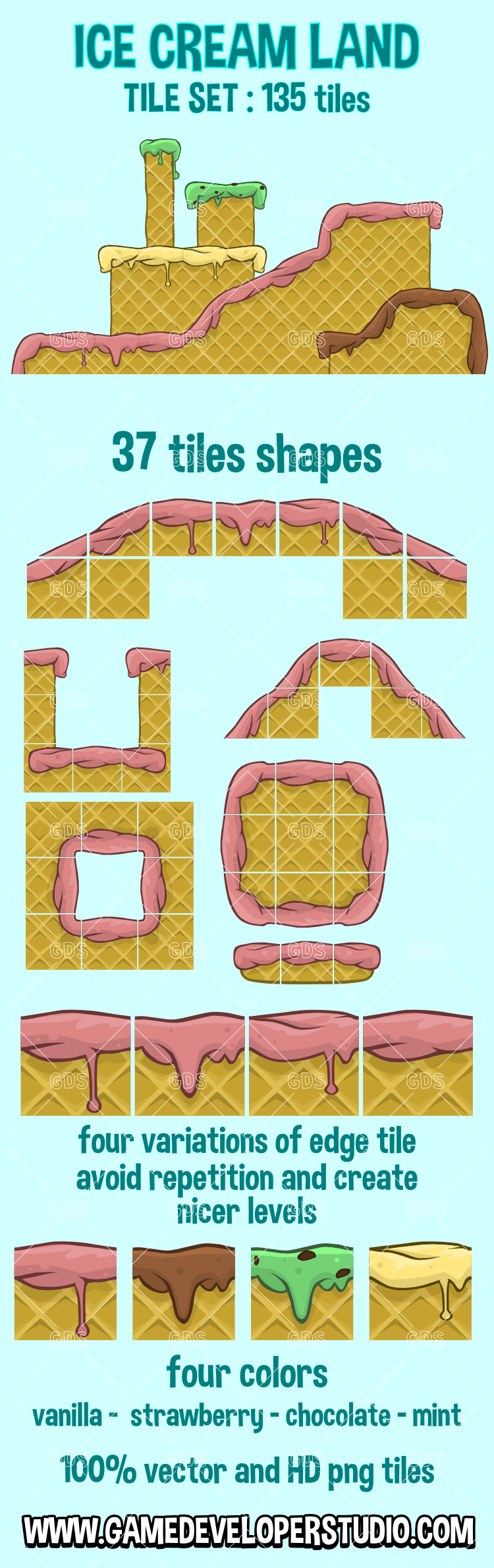 Ice cream tiles 