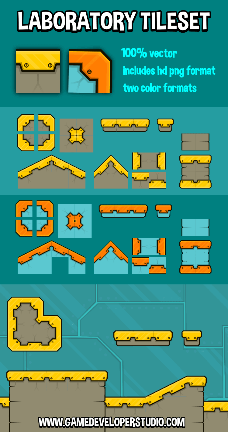 Laboratory 2d game tileset