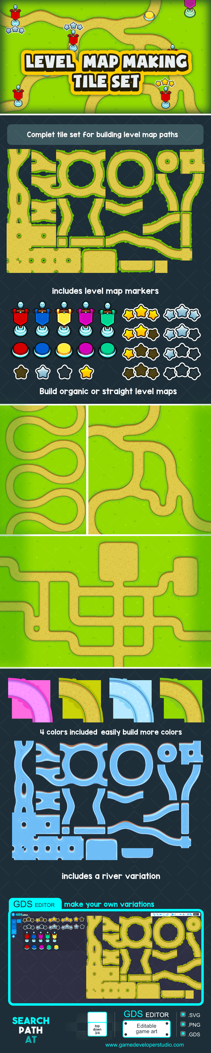 Level map path creator