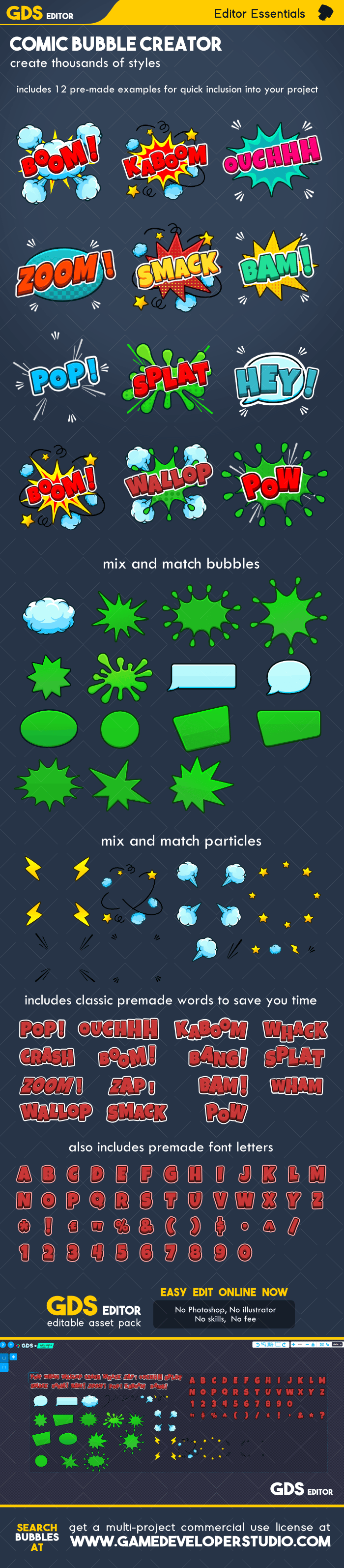 Mega comic bubble creator pack