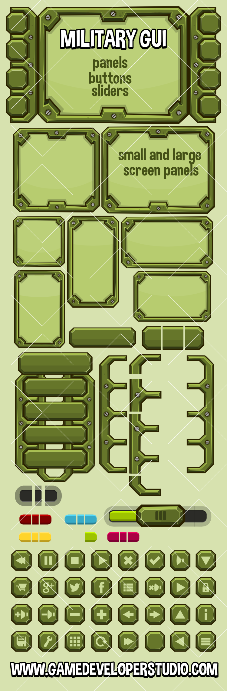 Military user interface panels