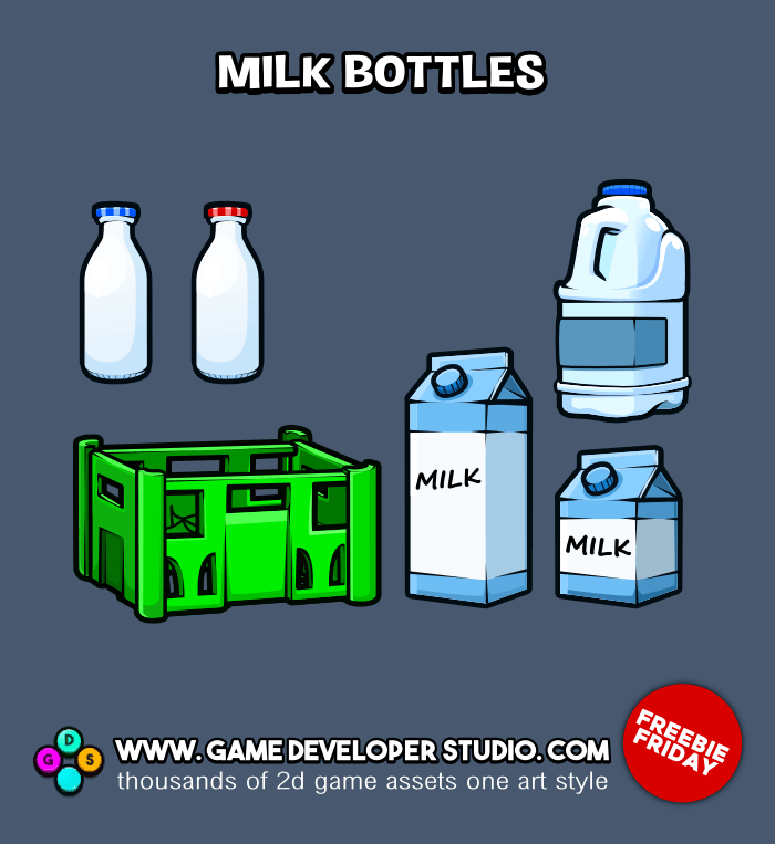 Milk bottle icons