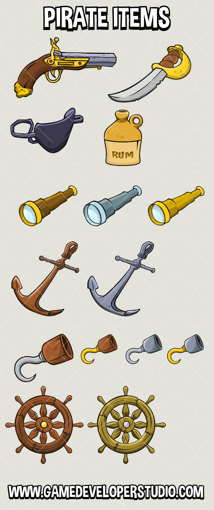 Pirate item collectables