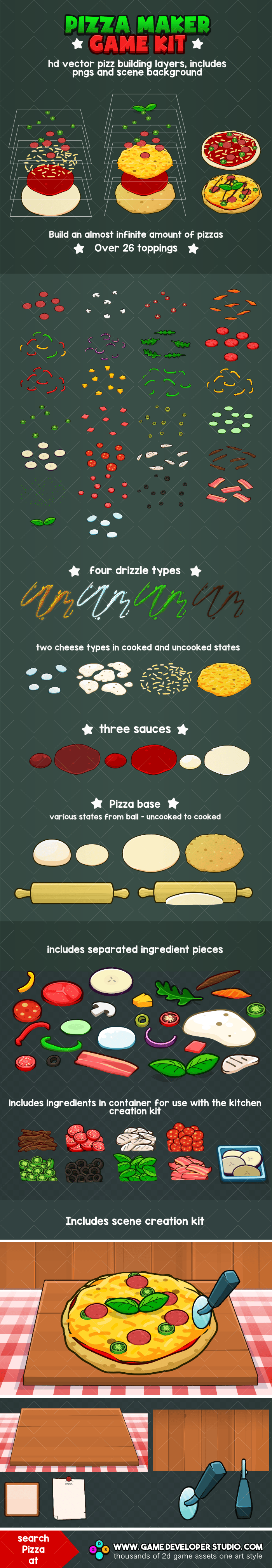 Pizza maker game pack