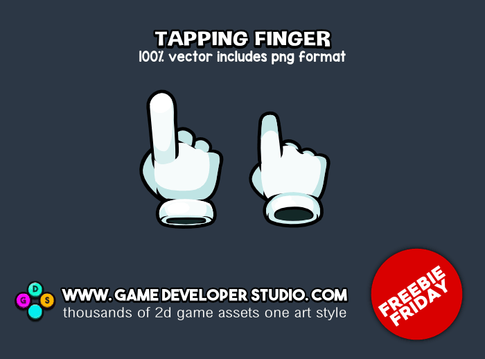 Pointer finger game asset