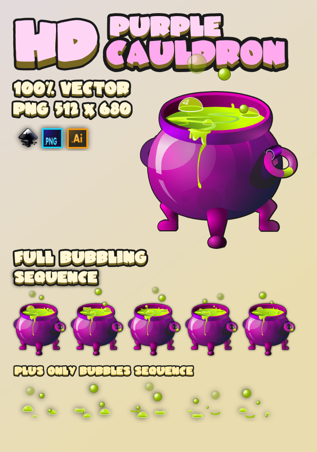 Purple Hd cauldron