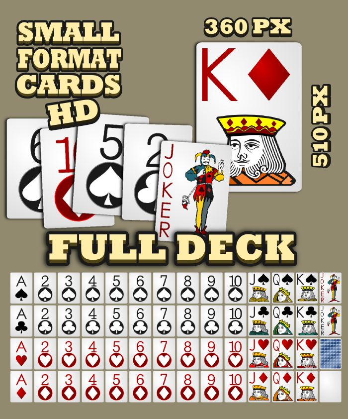 Small format card deck