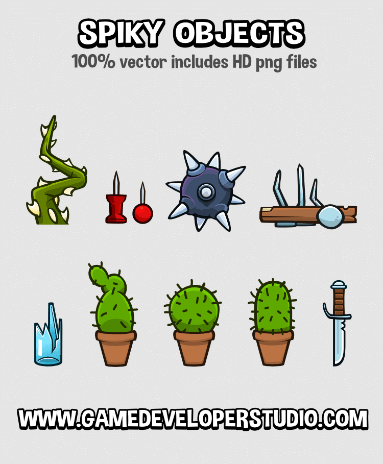 Spiky game objects