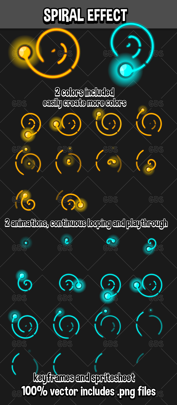 Spiral game effect