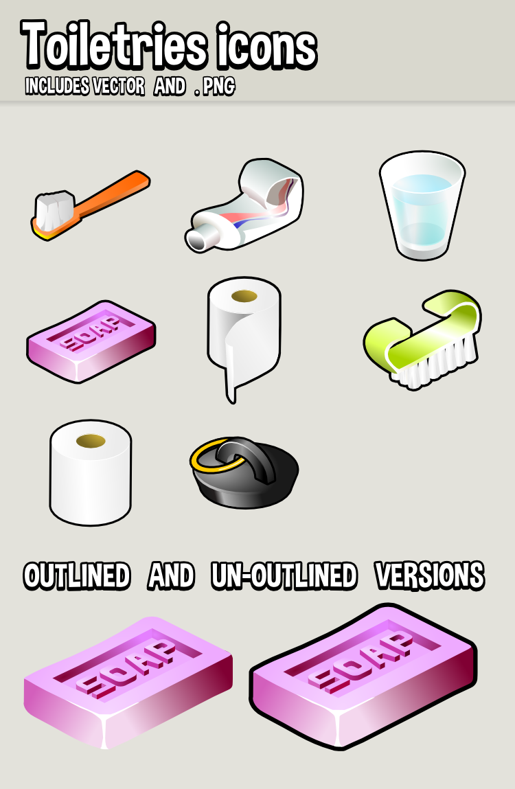 Toiletry Icons