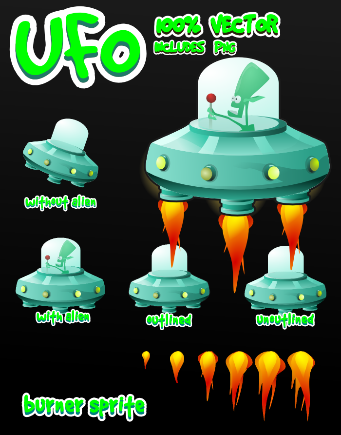 Ufo game asset