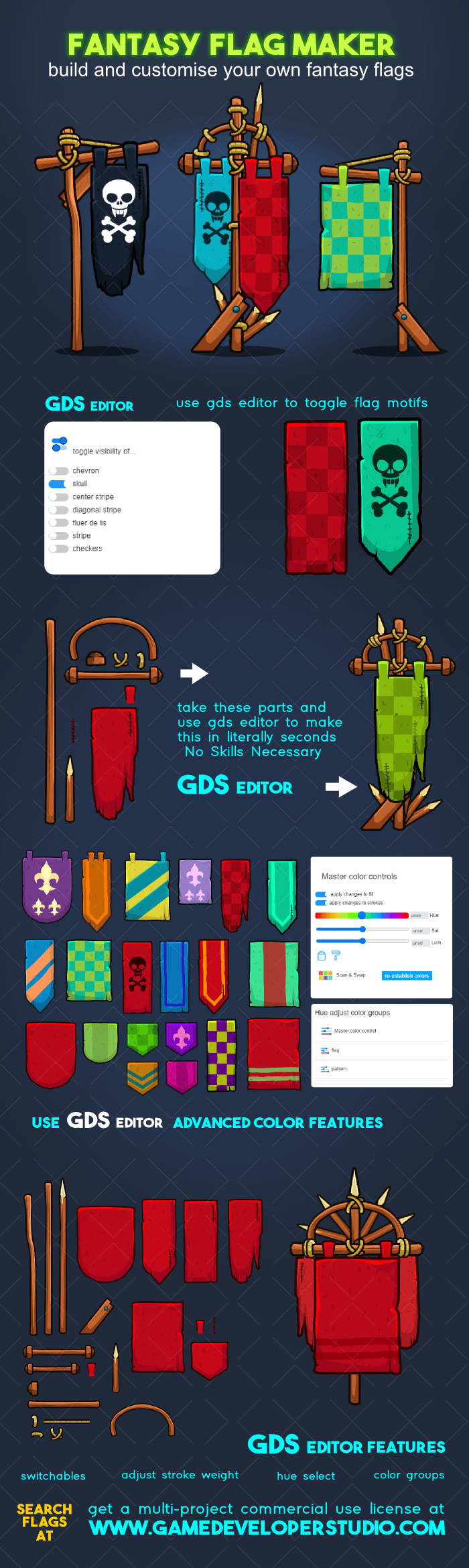 fantasy flags maker pack