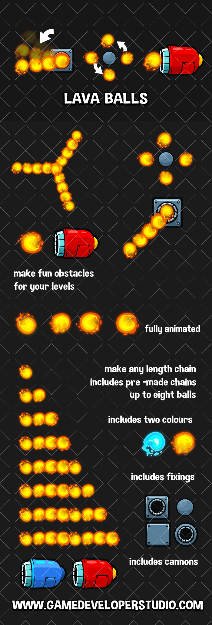 fire ball game obstacles