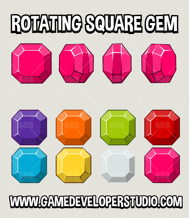 rotating square jewel