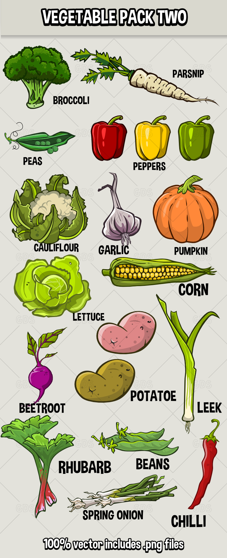 vegetable icon pack two